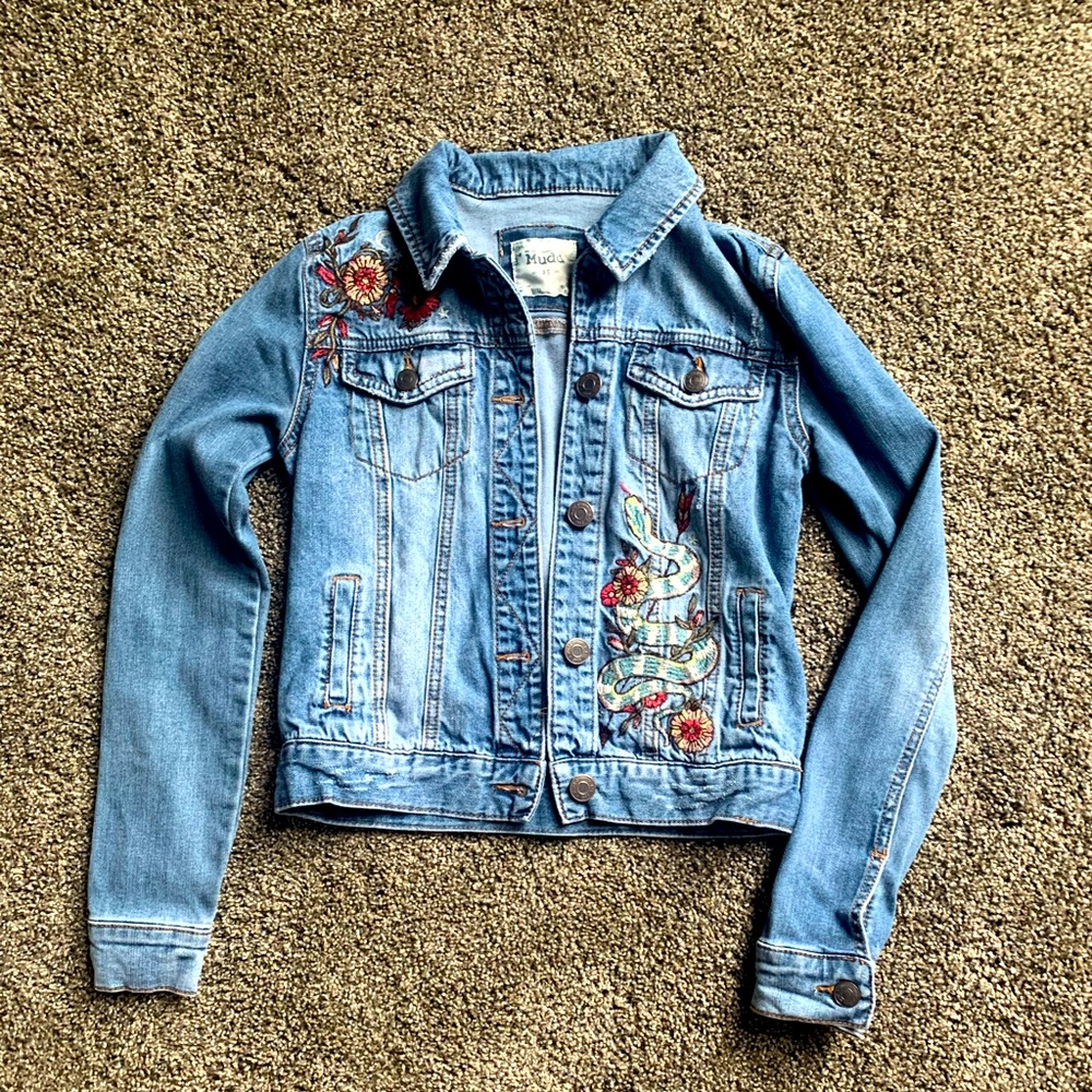 Printed Jean Jacket